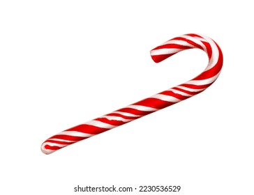 Christmas candy cane on a isolate background.