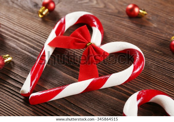 Christmas Candy Canes Christmas Decoration On Stock Photo Edit