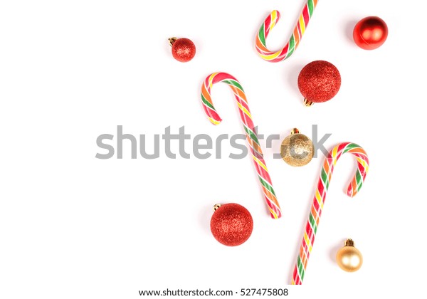 Christmas Candy Canes isolated on white background