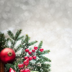 Christmas grey background | Holiday Stock Photos ~ Creative Market