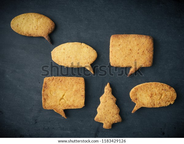 Christmas Chat Tasty Homemade Cookies On Stock Photo Edit Now