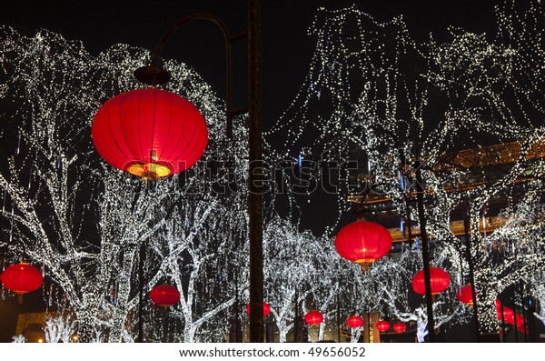 chinese lanterns christmas