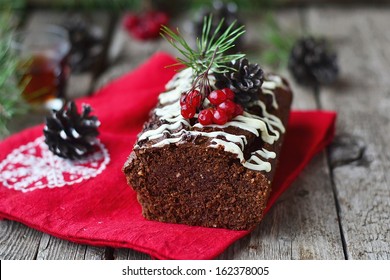 Christmas Chocolate Cake.