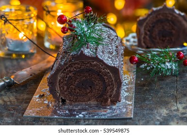 Christmas Chocolate Yule Log