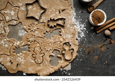 Christmas Cookie Dough - Spiced biscuits with almonds and spelt flour - Powered by Shutterstock