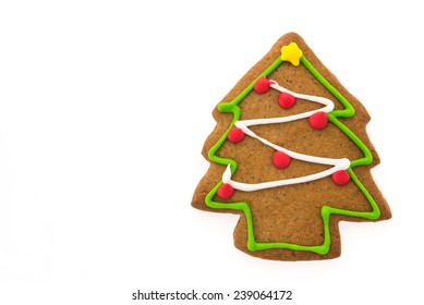 Christmas Cookies Isolated On White Background