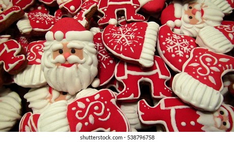 Christmas Cookies - Santa Claus Shaped