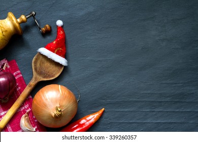 Christmas Cooking Abstract Food Background 