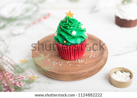 Similar – Image, Stock Photo cupcake christmas tree