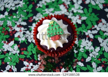 Similar – Image, Stock Photo cupcake christmas tree