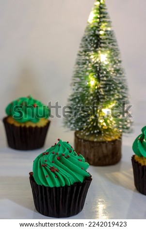 Similar – Image, Stock Photo cupcake christmas tree