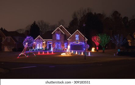 Christmas Decorated House