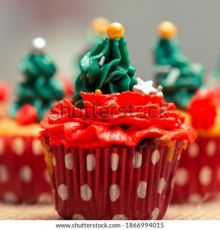 Similar – Image, Stock Photo cupcake christmas tree