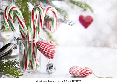 Christmas Decoration with Candy Canes - Powered by Shutterstock