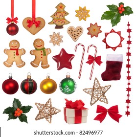 Christmas decoration collection - Shutterstock ID 82496977