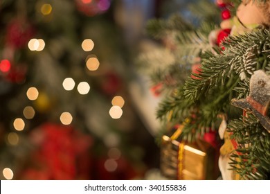 Christmas decoration with fireplace
