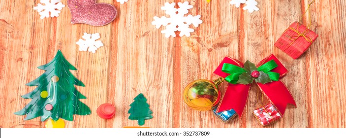 Christmas decoration on wood,cover page
