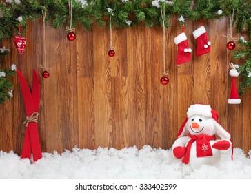 Christmas decoration with snowman - Powered by Shutterstock