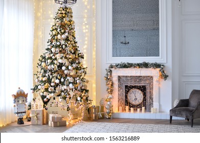 Royalty Free Living Interior Fireplace Stock Images Photos