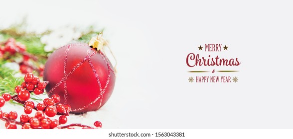 Royalty Free Boule De Noël Rouge Stock Images Photos