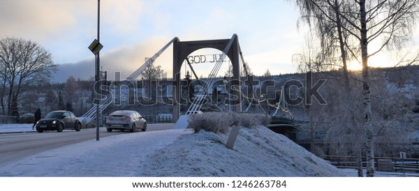 Christmas Decorations Says God Jul Signsymbol Stock Photo Edit