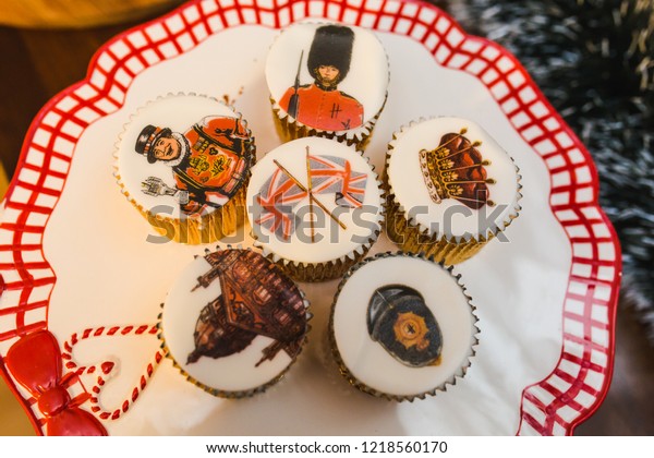 Christmas Decorations Traditional British Sweets National Stock