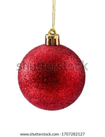 Christmas decorative Christmas ball. Isolated