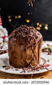 Christmas Delicious Sweet Cookie Cake Xmas Tree Panetone Bread Santa Claus Caramel Macaron Chocolate Theme