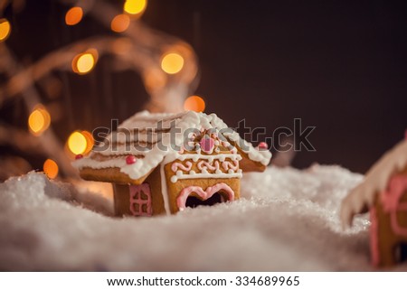 Christmas Dessert. Gingerbread House