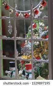 Christmas Doll House. Christmas Interior. 