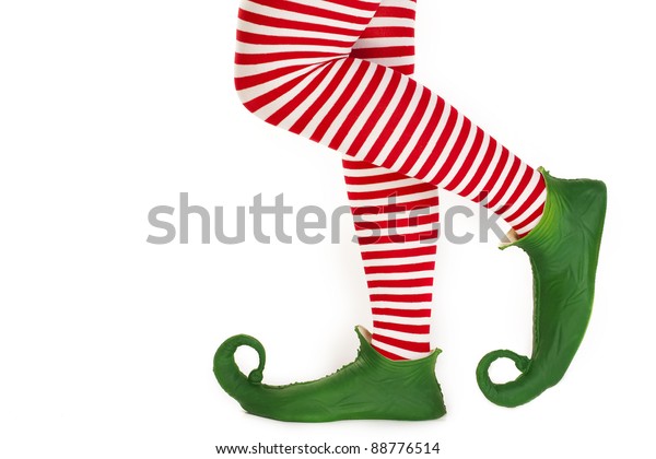 Christmas Elfs Legs Stock Photo (Edit Now) 88776514