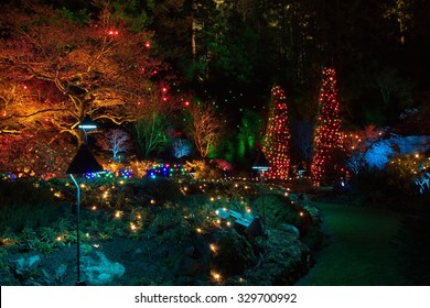 Christmas Eve In  Butchart Gardens