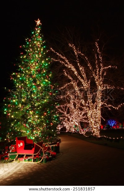 Christmas Eve Butchart Gardens Stock Photo Edit Now 251831857