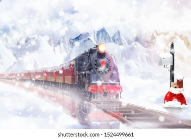 Christmas Express in the snowy landscape brings gifts