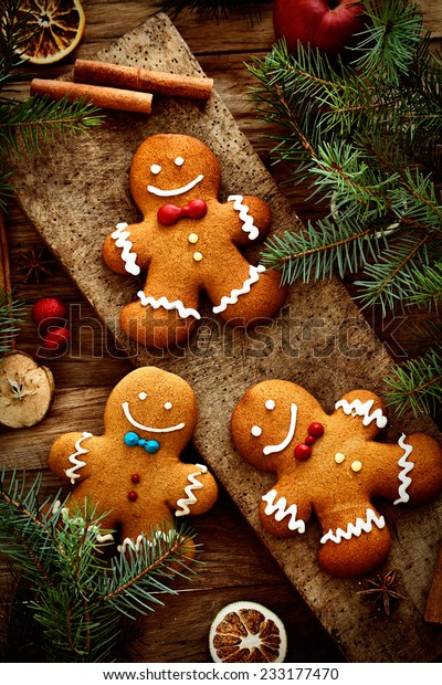 Christmas Food Gingerbread Man Cookies Christmas Stock Photo (Edit Now ...