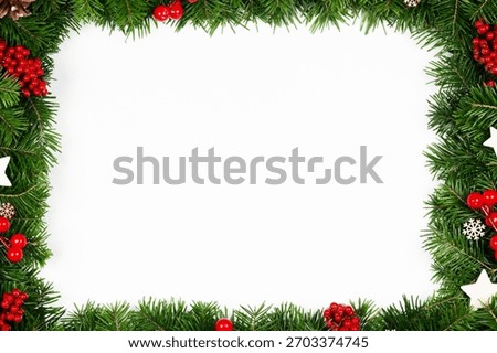 Christmas frame background close up