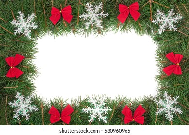 Christmas Blue Background Fir Branches Holly Stock Vector (Royalty Free ...
