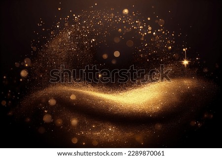 Christmas golden luxury glitter background