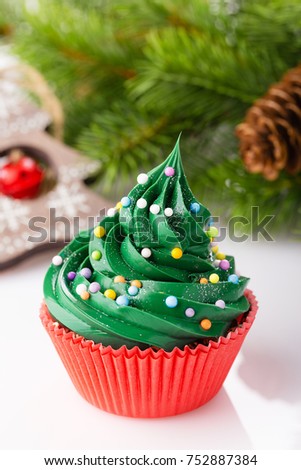 Similar – Image, Stock Photo cupcake christmas tree