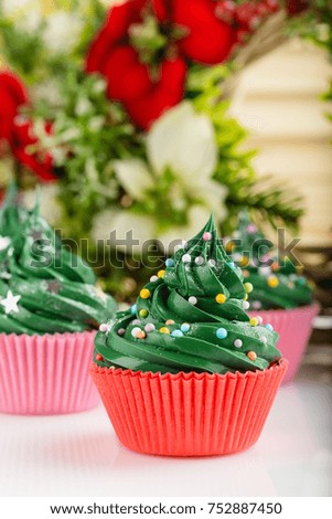 Similar – Image, Stock Photo cupcake christmas tree