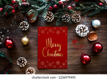 Christmas holiday greeting design mockup