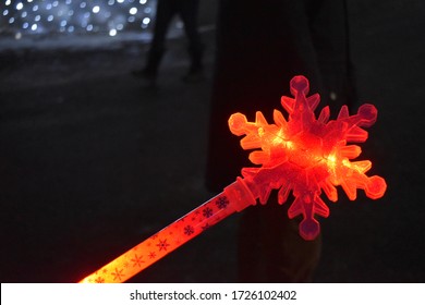 Christmas Holiday Red Light Wand 