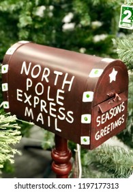 Christmas Holiday Themed Mailbox - Christmas Card Holder - Decoration