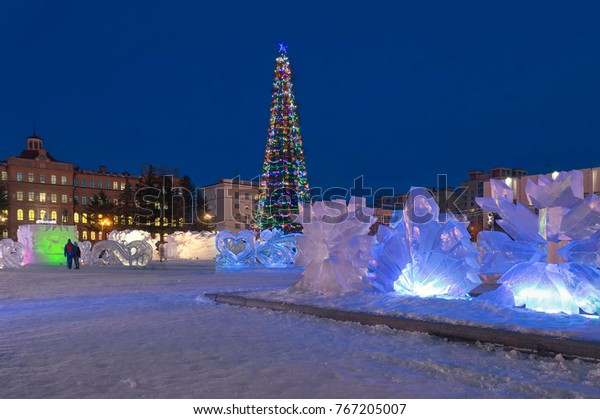 Christmas Khabarovsk Far East Russia Stock Photo Edit Now 767205007