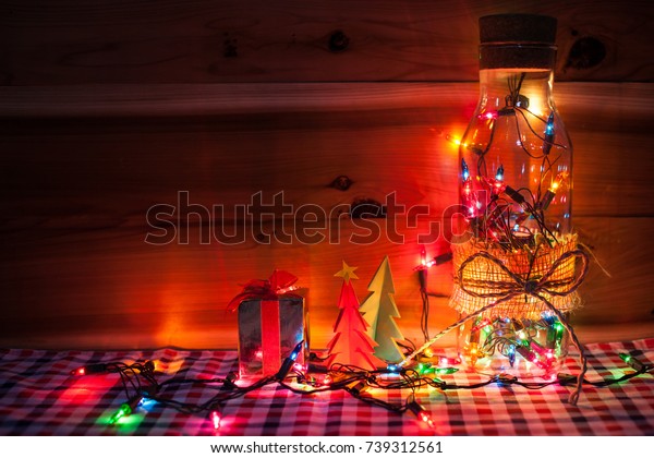 Christmas Light Glass Decor Vase Light Stock Photo Edit Now