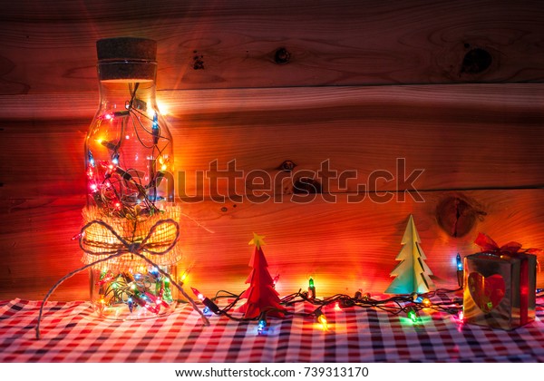 Christmas Light Glass Decor Vase Light Stock Photo Edit Now