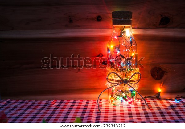 Christmas Light Glass Decor Vase Light Stock Photo Edit Now