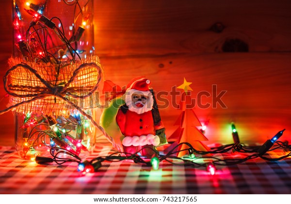 Christmas Light Glass Decor Vase Light Stock Photo Edit Now