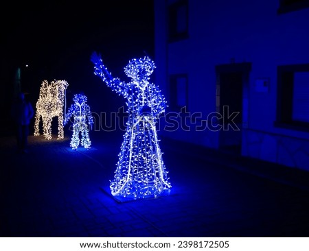 The Christmas lights in Almanza