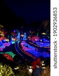 Christmas lights at butchart gardens